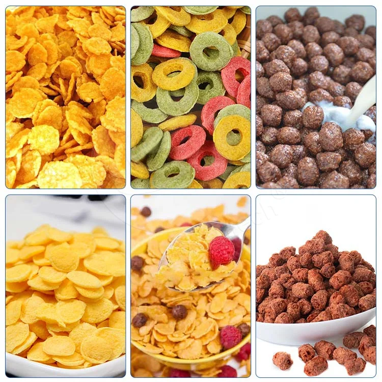 ORME Cereal Oat Production Line Breakfast Cereal Extruder Machine Automatic Corn Flake Puff Chip Make Machine