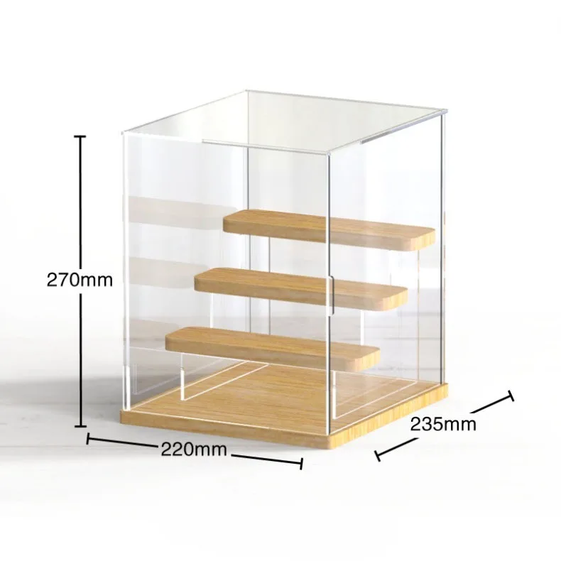 Acrylic display shelf clear acrylic toy car model display stand transparent plexiglass acrylic toy box