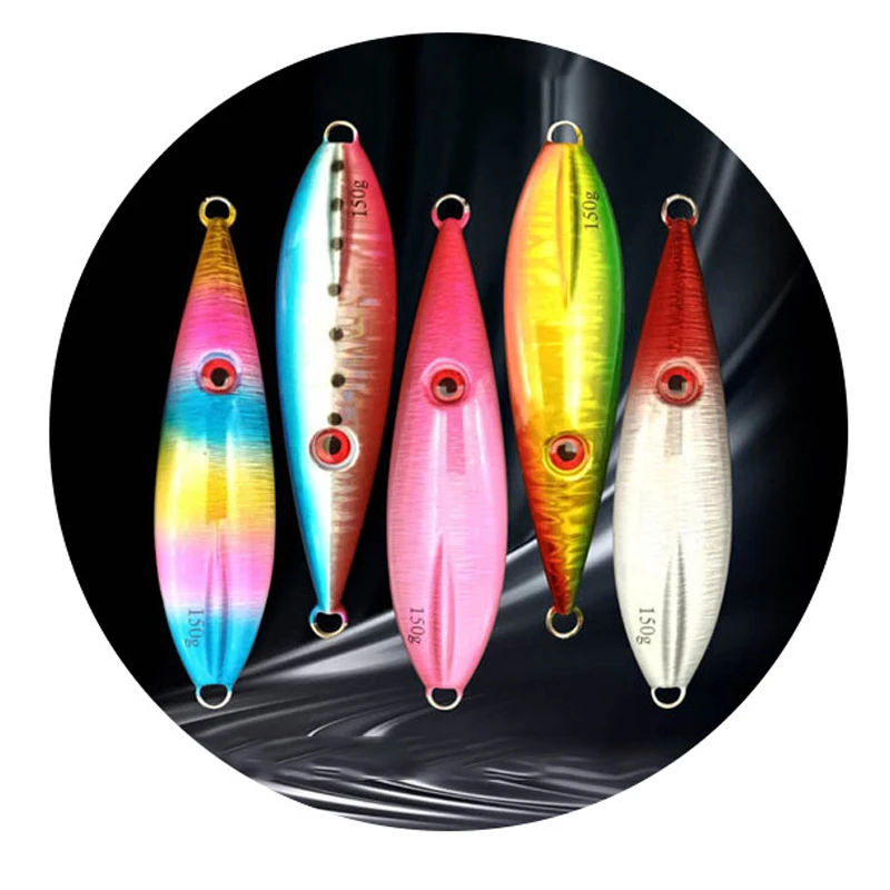 Hot sale cheap price 100g 130g 150g swimming sinking lure fish lead deep sea fishing lures 3d lure jig bait fishing