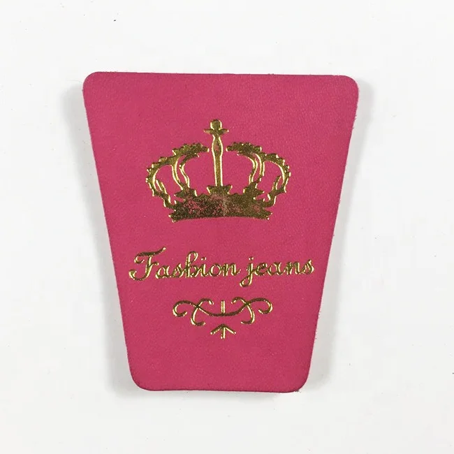 
Advantage price hot stamping brand logo tag for jeans and bags 