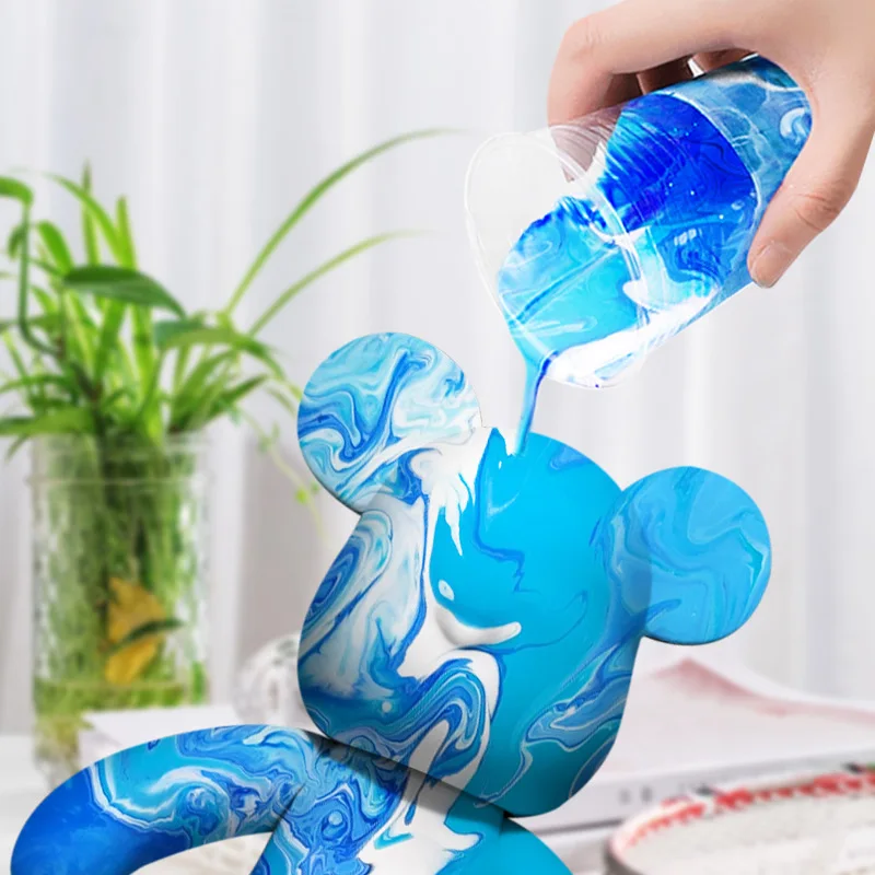 Fluid Painting Acrylic Paint 100ml Liquid Fluid Pigment 38 Colors DIY Fine Art Deco Painting Fluid Bear Pigment