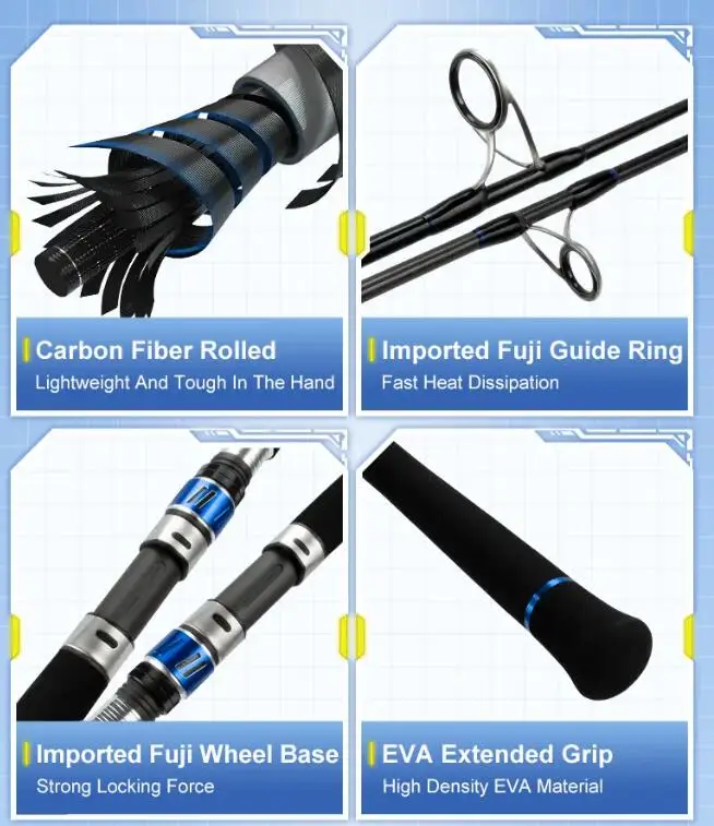 2024 New arrival 2.4M SALTITA FUJI Saltwater Popping Fishing Rods Carbon Sea Bass Lure Boat fishing Trolling Casting rod