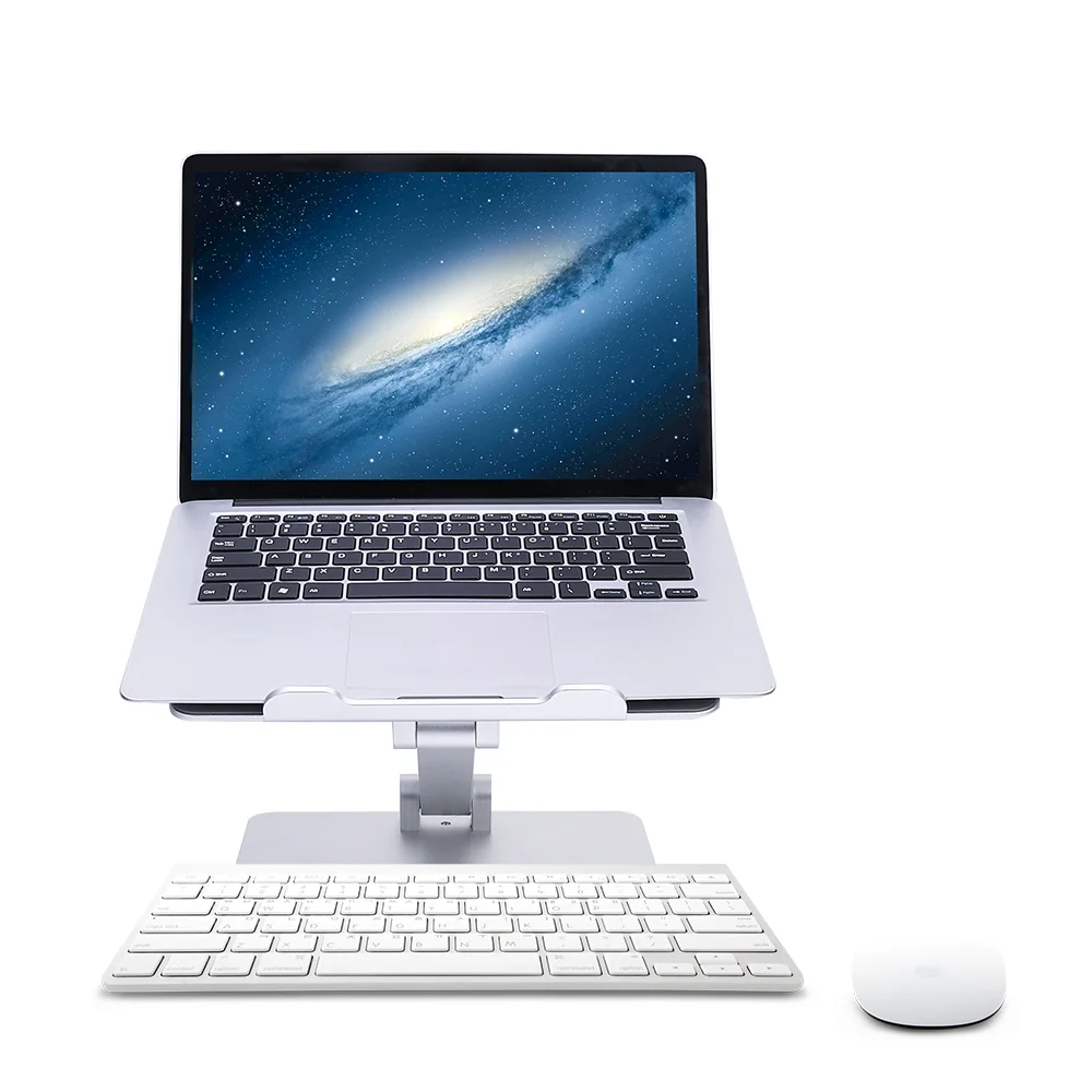 Очень прочная Регулируемая подставка для ноутбука, эргономичная двухслойная Алюминиевая Подставка для ноутбука 10-17 дюймов