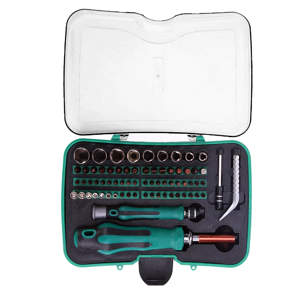 Green 70 in 1 Multifunctional S2 bits Precision Screwdriver Set Household Tools Set mobile phone repair equipment