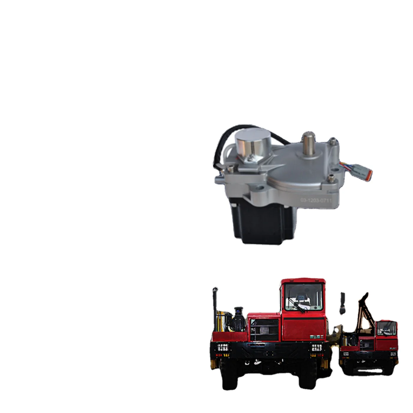 Automatic control of the oil supply throttling motor for industrial machinery excavators, bulldozers, and drilling rigs