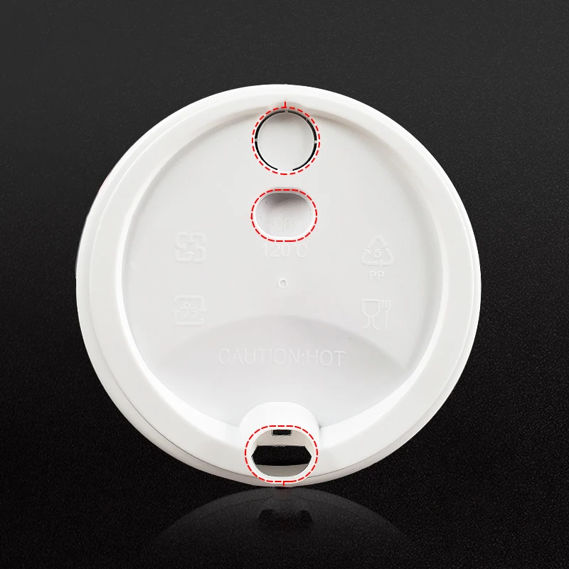 90MM Take away disposable coffee Cup Lid use hot/ cold drink PP/PS cover lid for cup