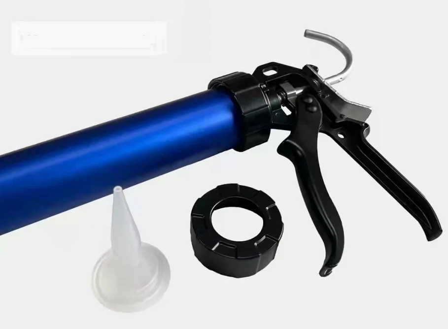 Professional Silicone Gun 600ml Caulking Gun for Sealant JUHUAN Glue Gun 9 Inch Construction Building Smooth Rod 600ml 1:1