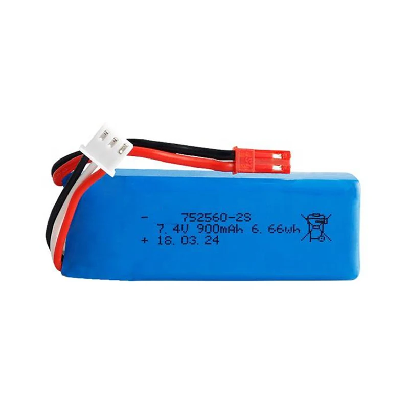 Li-po аккумулятор 752560 7 4 В 900 мАч 25c 2s li-polymer Lipo для X8C X8W X8G X8HW X8HC X8HG игрушечные дроны
