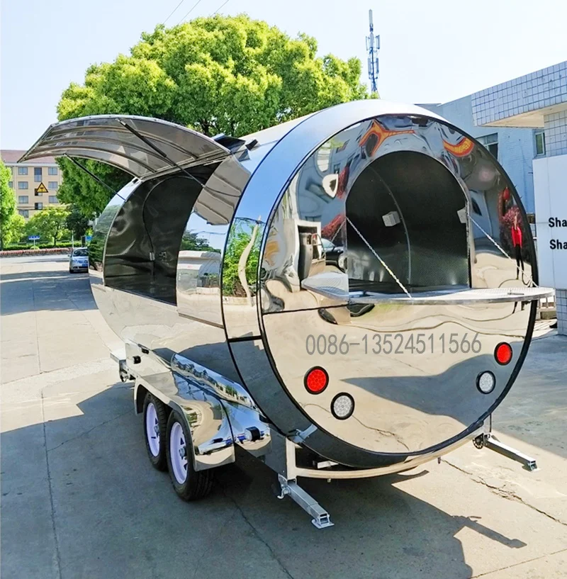 EU Standard food truck for fried chicken beer snack mobile sale small food truck cheap BBQ mobile food cart