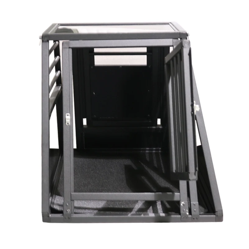 Best-selling high quality wear resistant aluminum pet carrier Car dog carrier Pet travel trunk dog kennel bevel design