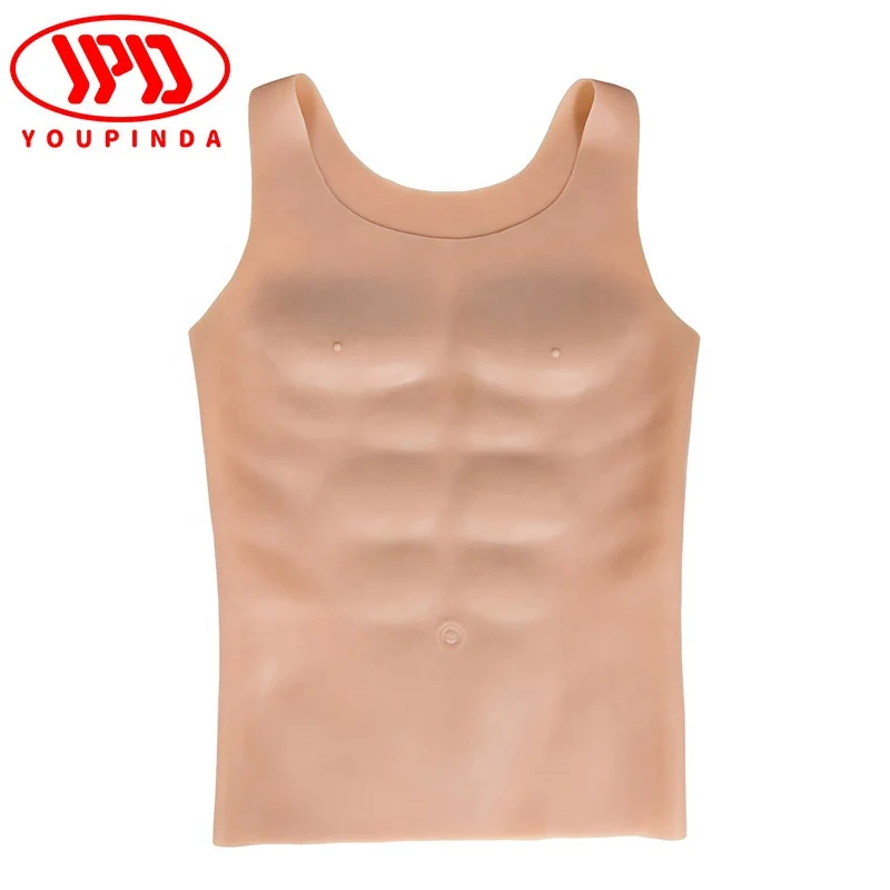 Artificial Chest Muscle Belly Macho Soft Silicone Man Artificial Simulation Muscles