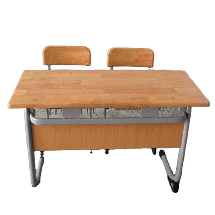 Werzalit oval tubes Double School Desk