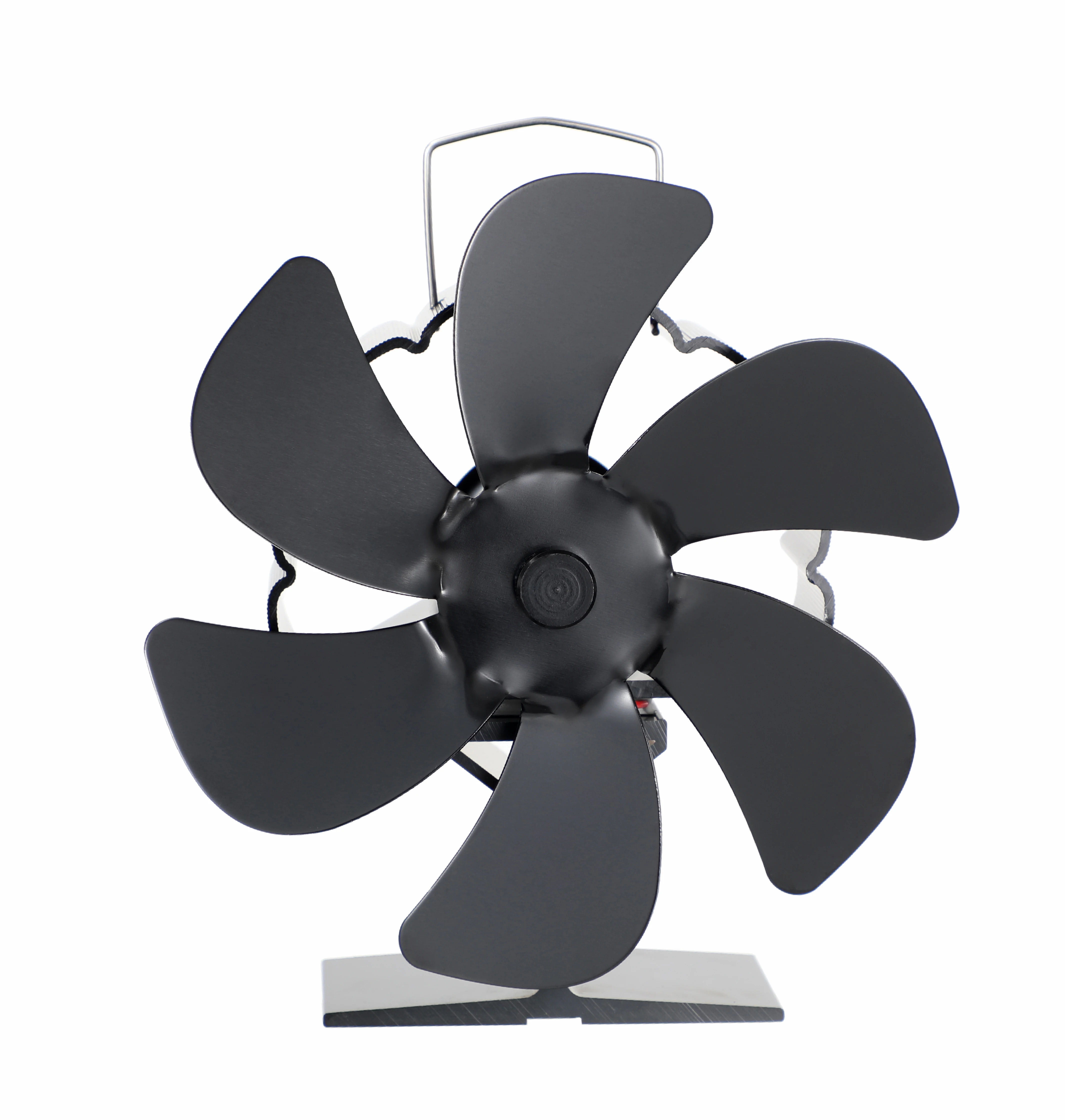 Wholesale Low Price Black Fireplace Fan with 6 Blades Thermal Power Stove Fan Silent Fan