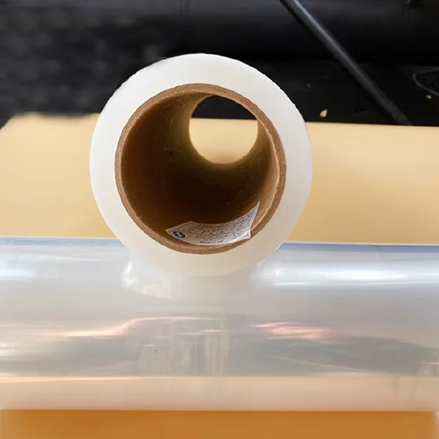 Custom Jumbo Roll Stretch Film Soft PE Plastic 50cm Width 300m Length Plain Surface Wrapping for Pallet Packaging 300m Length