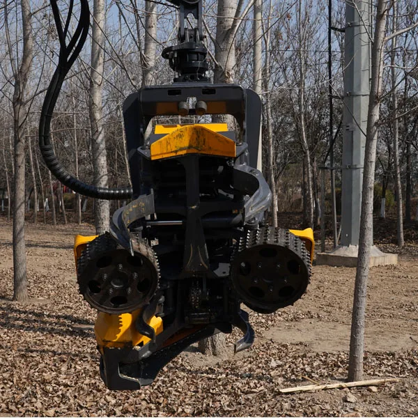 Automatic Forestry Tree Harvester Heads Felling Machine for Excavator with Max Cutting 400 mm in Diameter
