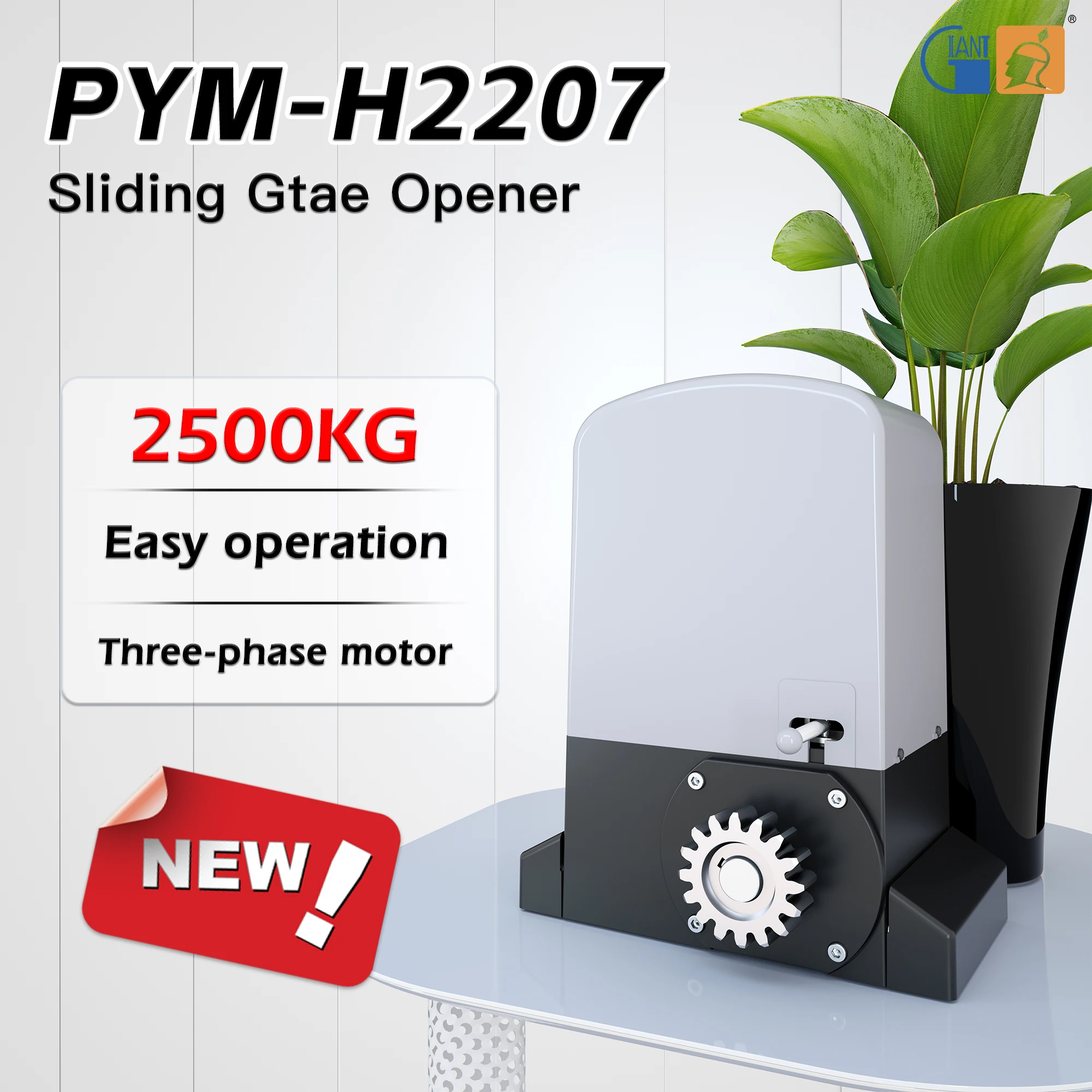 Heavy Duty Three-phase 2500kg electric auto smart app Gate Opener sliding gate motor