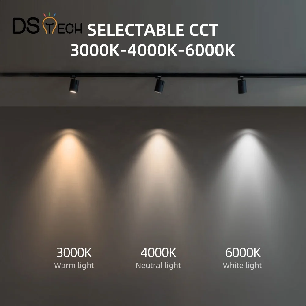 10W Restaurant Bakery Snack shop Enhance food color CCT 3000K 4000K 6000K Adjustable color temperature Smart Led track light