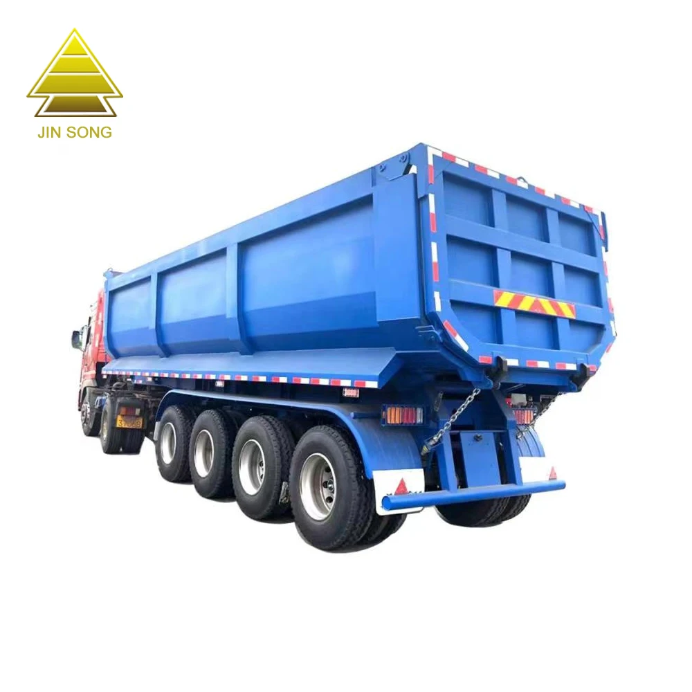 40 Ton 60ton Dump Trailer Used for Coal Transportation and Ore Transportation Is Sold After The Dump Trailer