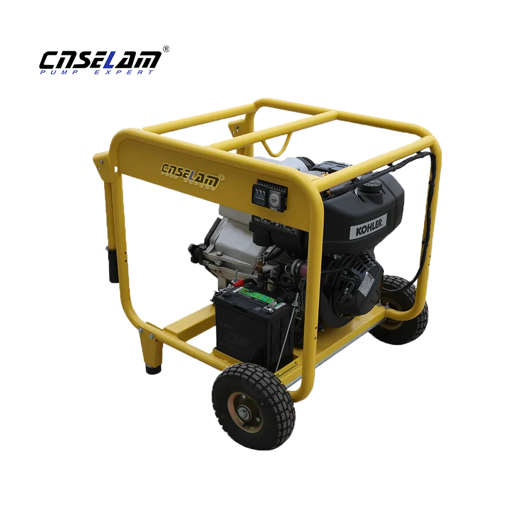 4-дюймовый 11HP высокопрочный дизельный прицеп-тип бетононасос грузовик