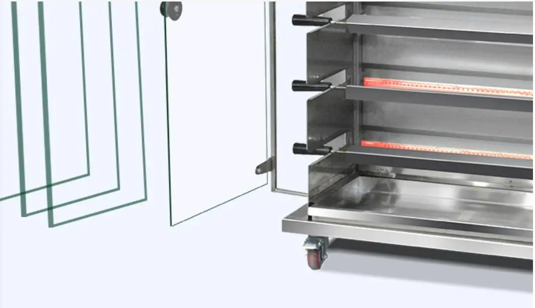 Bossda Commercial Adjustable Baking Distance  gas Rotisserie Chicken Grill Oven for sale