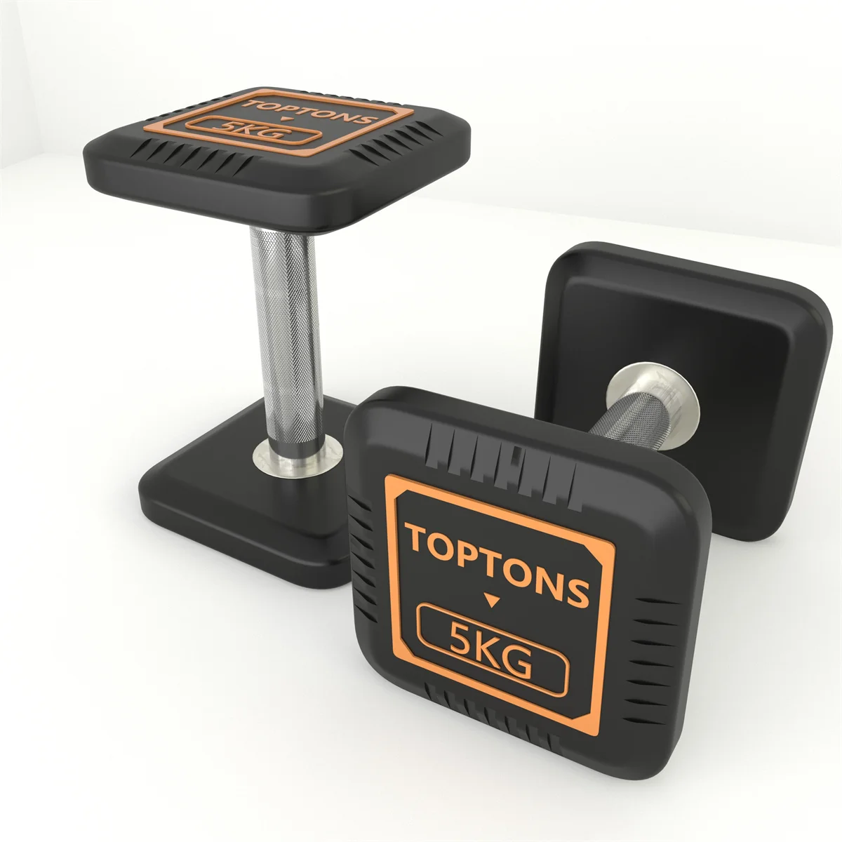 TOPTONS оптовая продажа оборудование для фитнеса тренировочные гантели из ТПУ 5 10 15 22 25 30 кг наборы гантелей