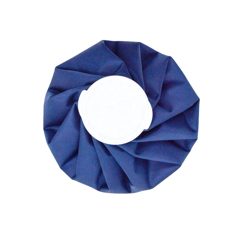 hot selling custom dark blue 9 inch cooler ice bag factory reusable ice cube bags for sports injuries ice pack logo custom