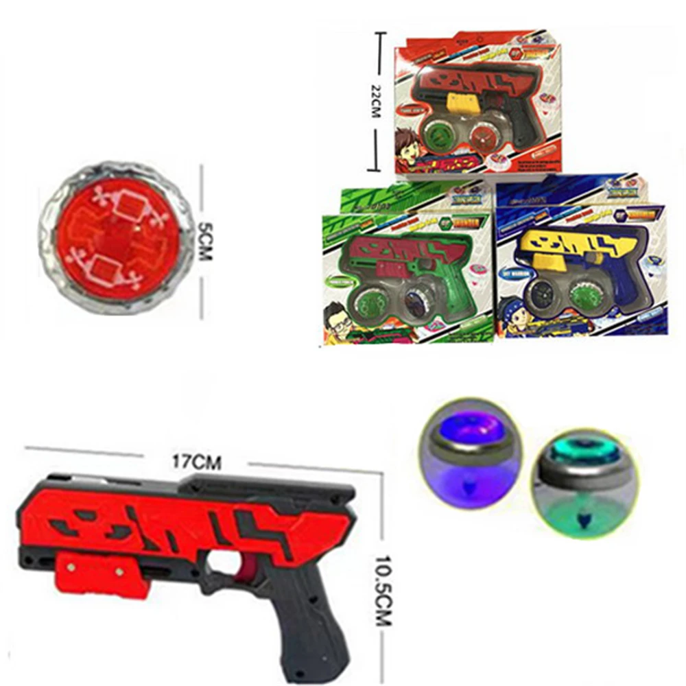 Promotional Birthday Gifts Spinning Top transmitter Battling Gyroscope Game Set Plastic Launch Gyro Gun Toys For Boys