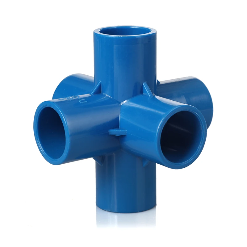 China Plastic Connector PVC 6 Way Cross Fittings