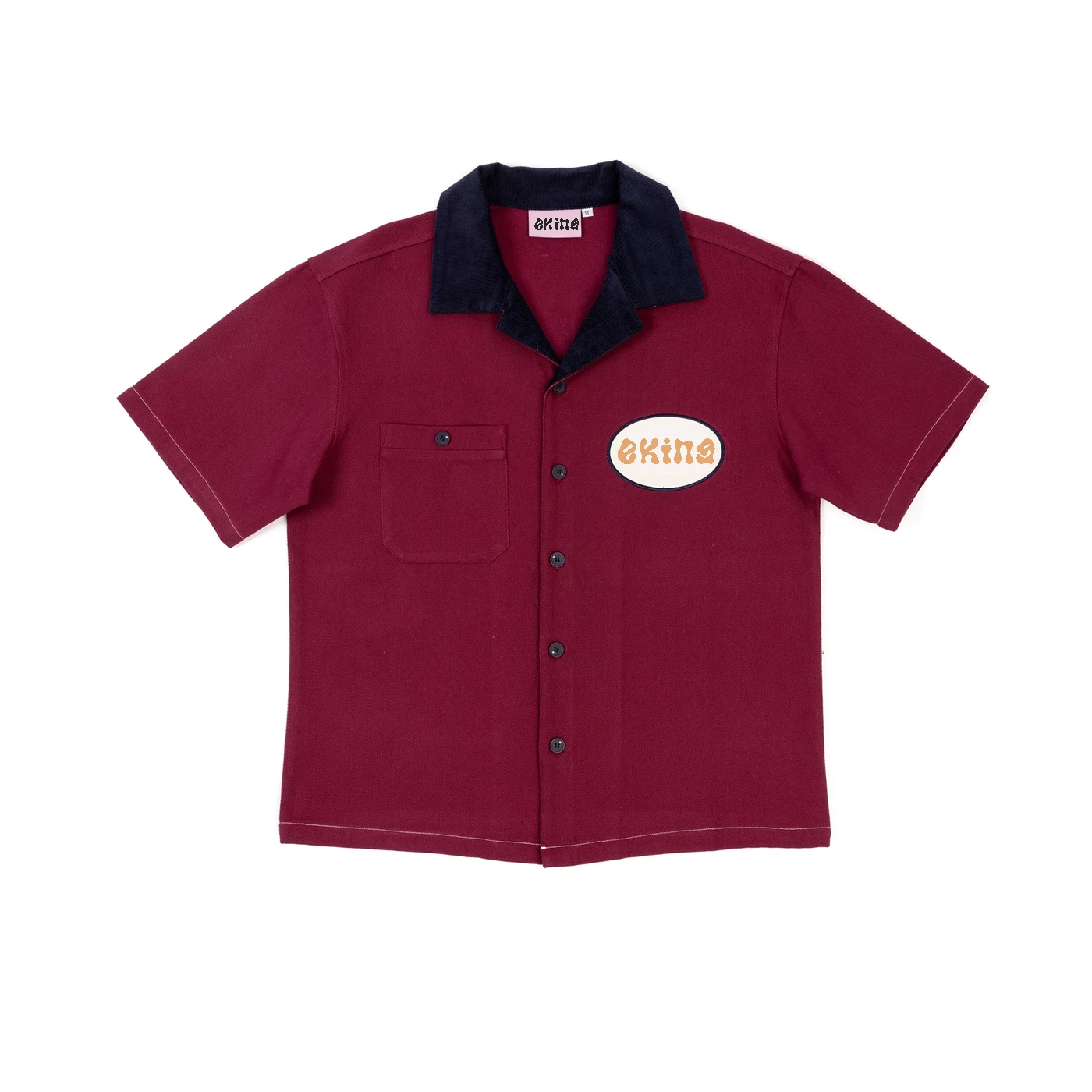 Мужская рубашка-поло из натурального хлопка с вышивкой и 100%