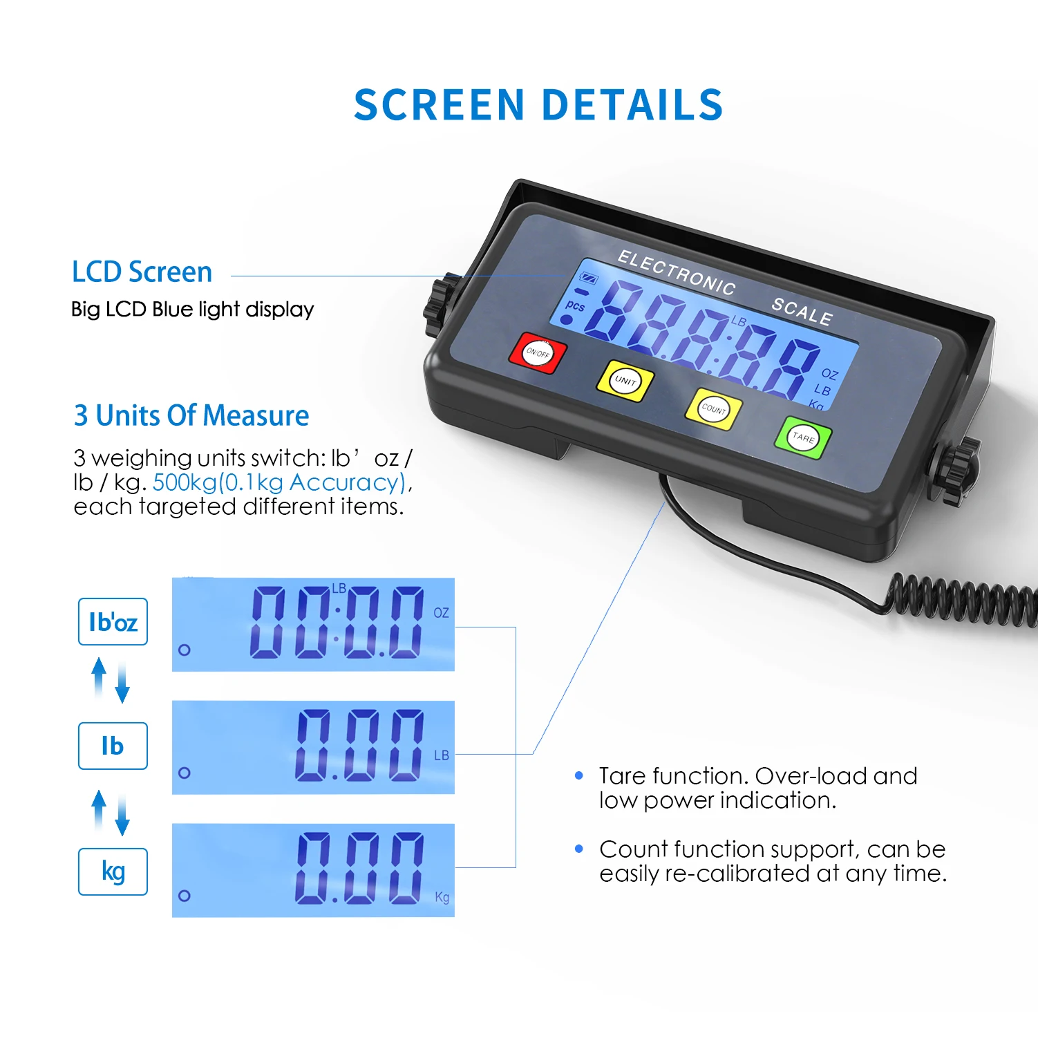 500kg stainless steel oversized platform scale Electronic animal pet weighing scale sf809