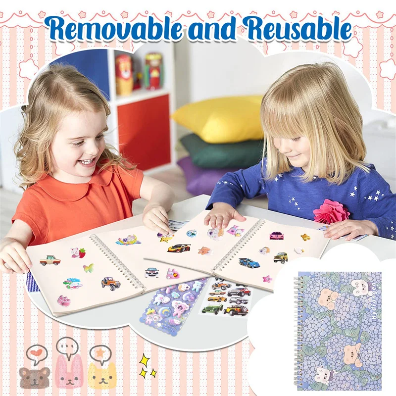 Custom Sticker Book Album Reusable Sticker Collecting book hard cover