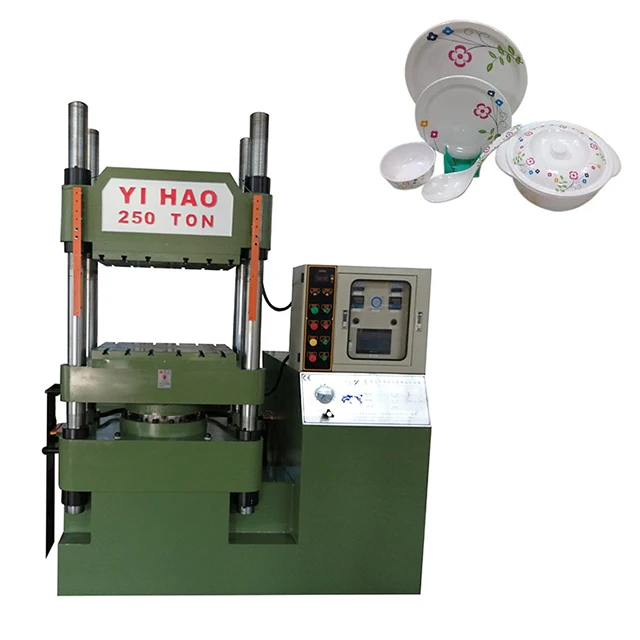 
250 ton computerized automatic hydraulic press melamine crockery compression molding machine 