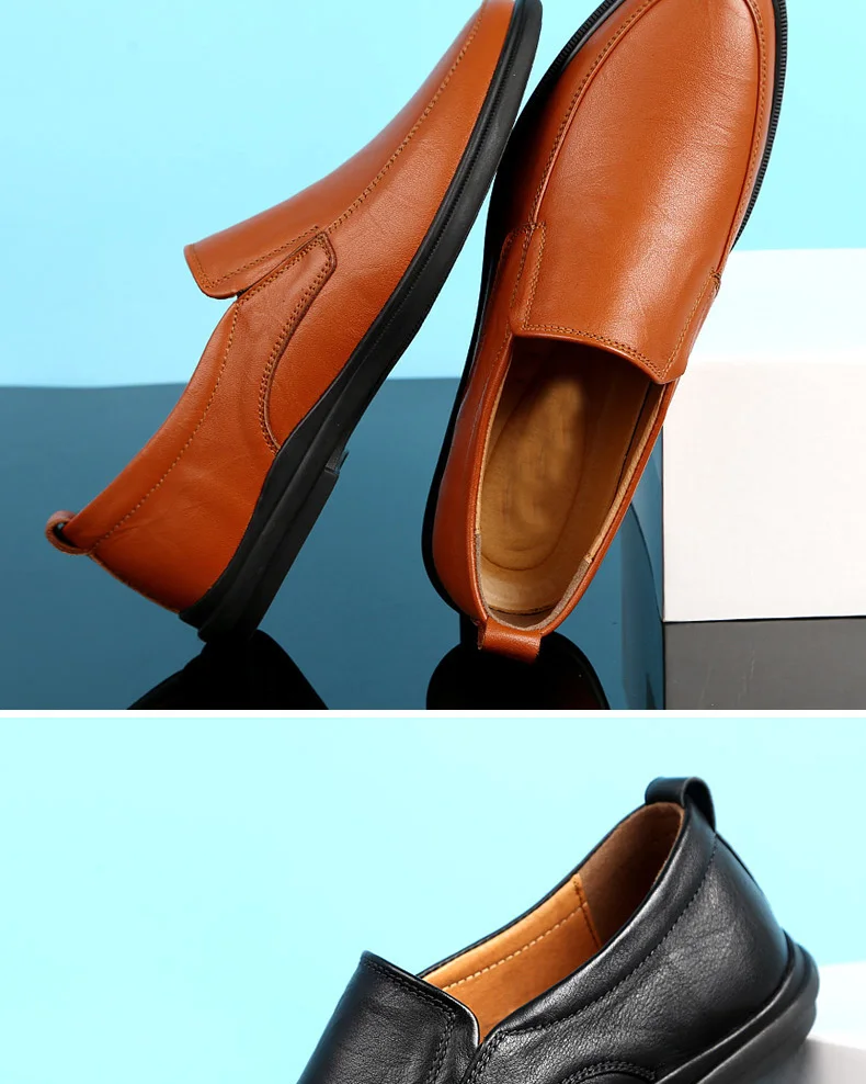 healthy business casual shoes for men in real napa cowhide leather