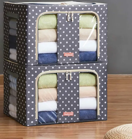 66 л складные контейнеры для хранения, сумка для хранения, органайзер для одежды, складные штабелируемые коробки