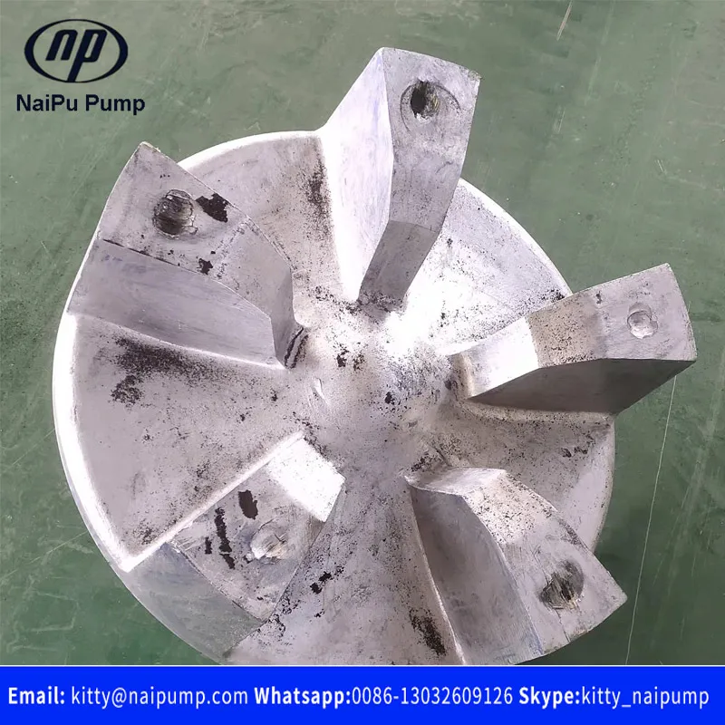 E4127LP1A05  F8127LP9A05 Five Vane Open Slurry  Pump Impeller