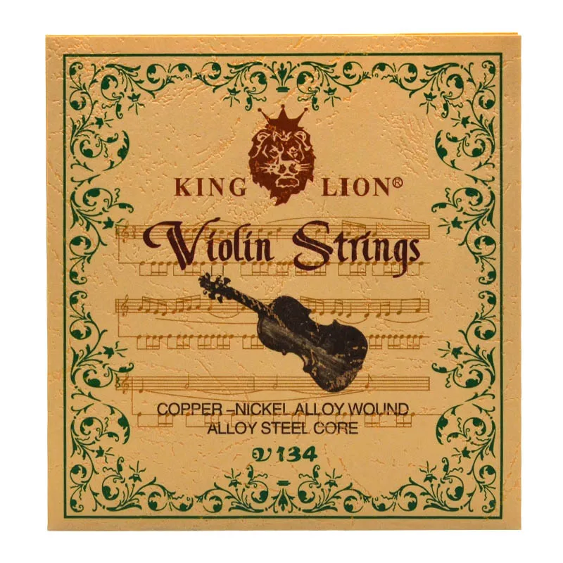 Струна для скрипки King Lion из медно-никелевого сплава с обмотанным стальным сердечником. 010-.033