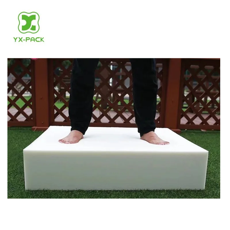 high density high elasticity of yellow PU Foam sheet for sofa/cushion/mattress