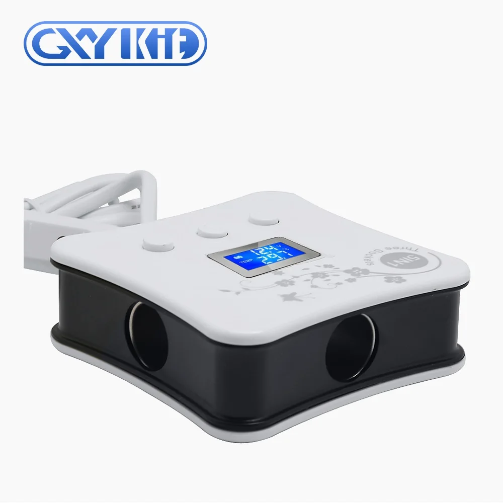 120W  Fast Charging Car cigarette lighter adapter 3 Way Auto Car Cigarette Lighter socket with four USB Car Charging ports