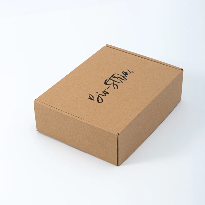 Manufacturer personalized black Corrugated box mail boxes mini packaging shipping with logo