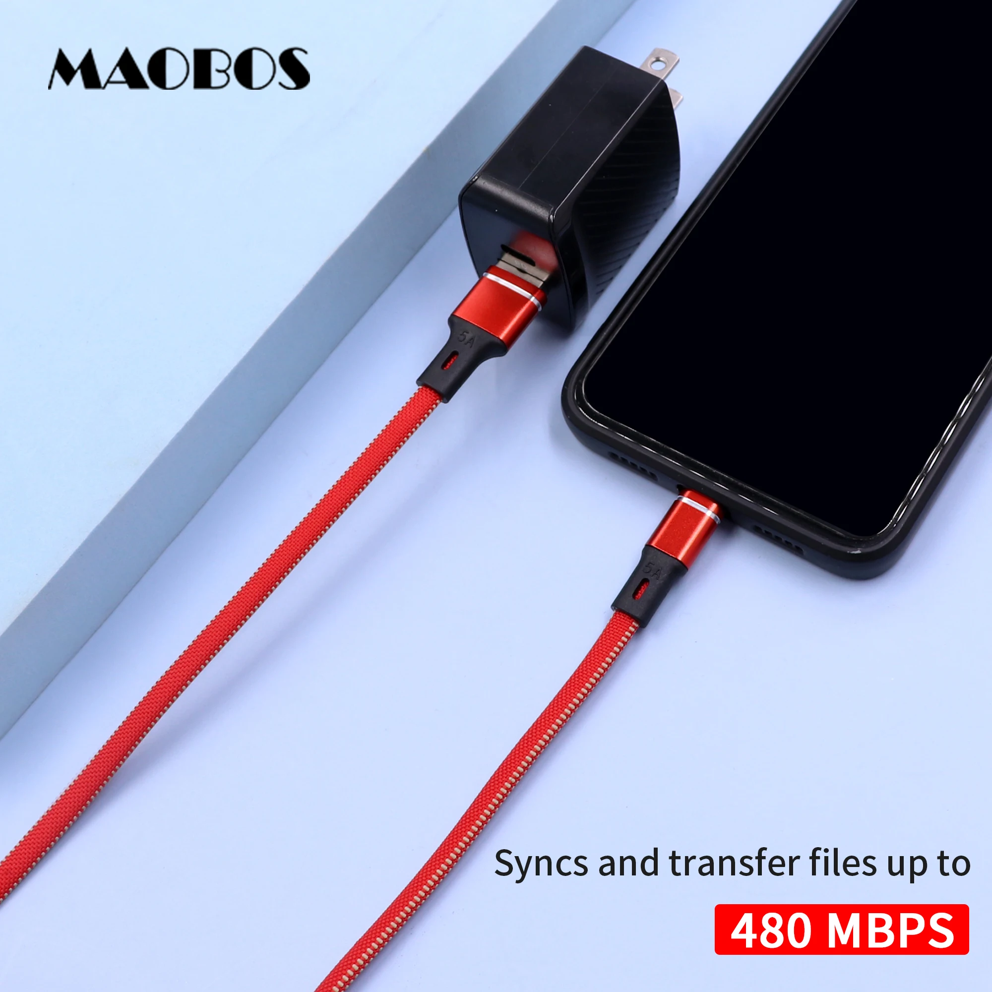 5A  3ft  Super fast Jean braided  USB Charing&sync data cable for Type C for Huawei