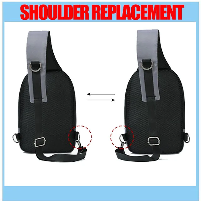 BSCI custom waterproof luxury men chest bag Sling Men Crossbody side for men travel bags casual cross body chest shoulder sling