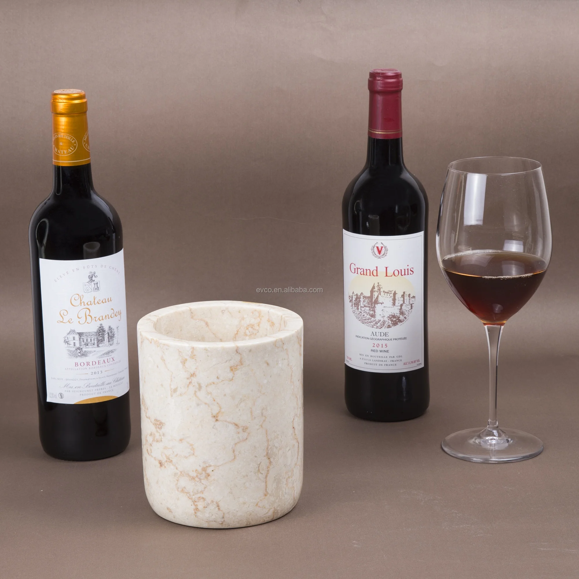 Подставка для посуды из натурального шампанского мрамора 4 2x6