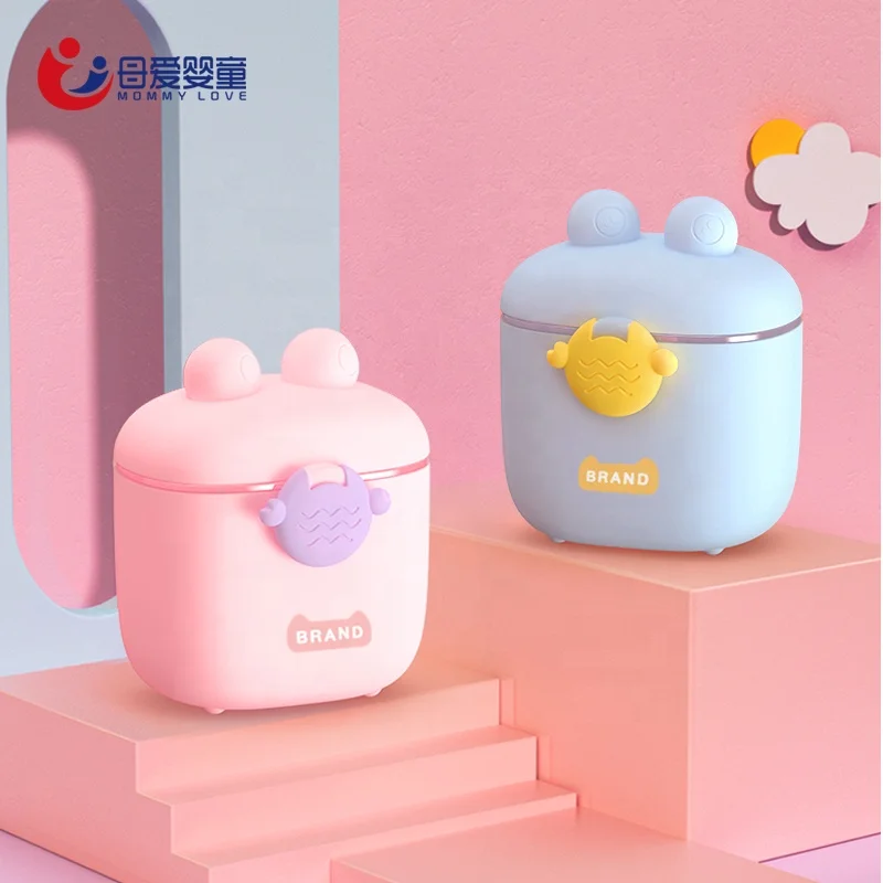 New cute design Baby Milk Powder Container 500ML  portable Milk Powder Formula Dispenser food grade material