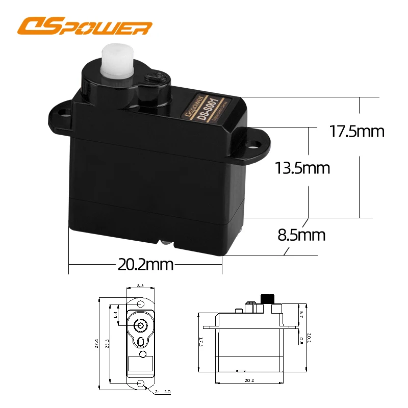 DSpower 3.7g ultralight coreless 3.7 Gram Servo rc mini servo for rc toy RC Airplane Car Boat
