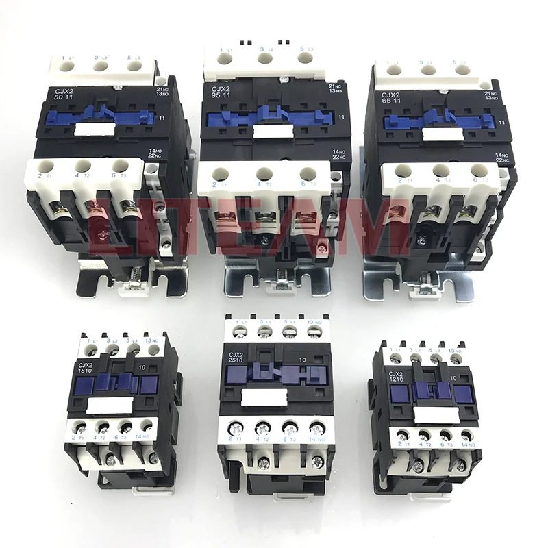 CJX2-1810 Series 18 Amp Magnetic Contactor  Electronic Components High Voltage Dc Contactor