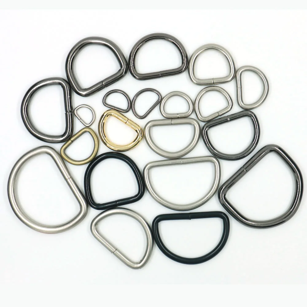 Wholesale Custom Size Hardware Stainless Steel Welded Strap Metal D ring O ring Belt Buckle