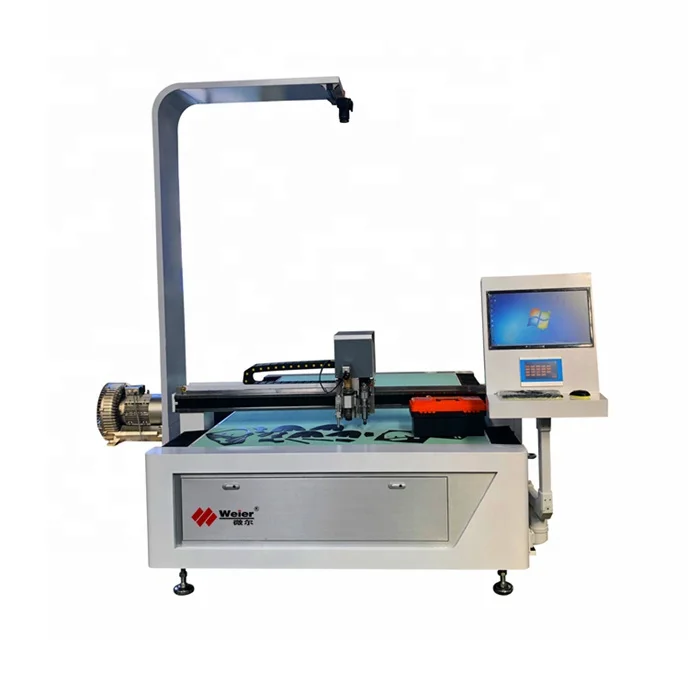 PU Shoe Bag Industrial Cow had Leather Cutting Machine with Auto Nesting