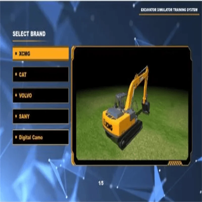 Construction machinery excavator simulator practice actual operation excavator simulation