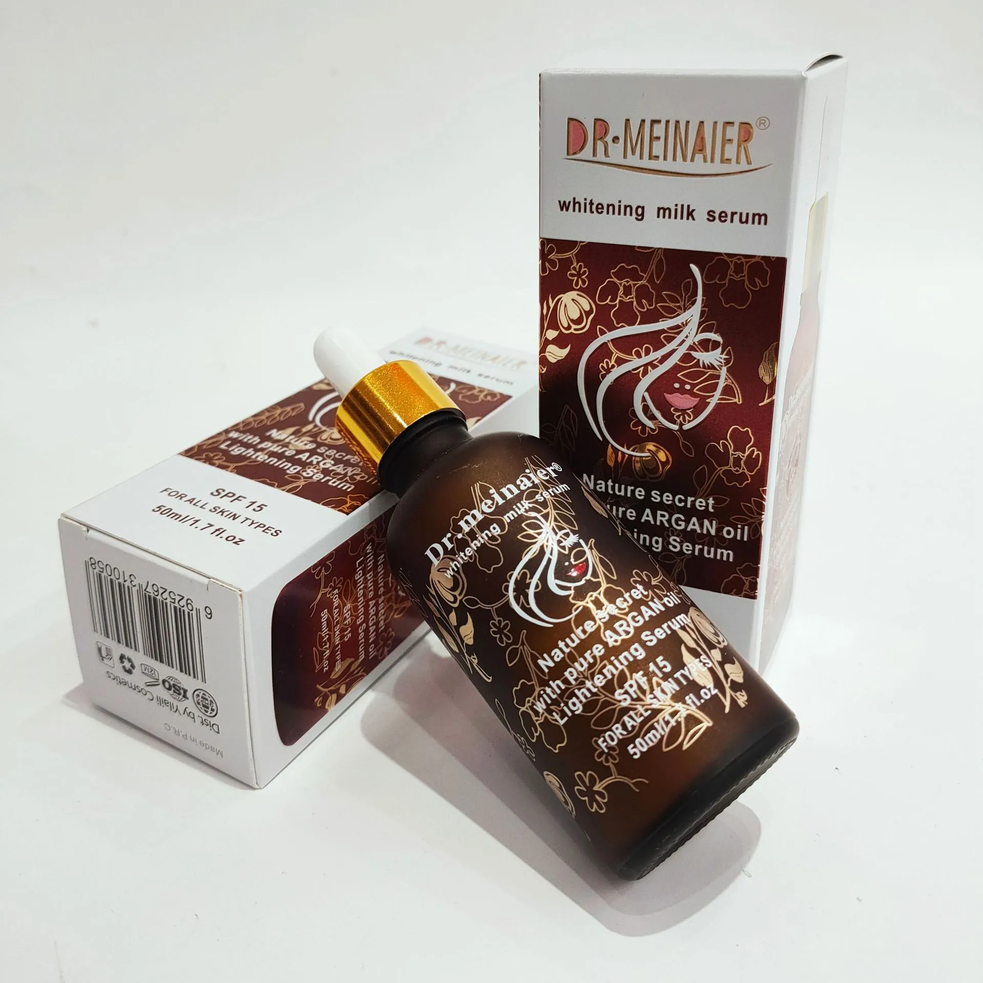 Pure Whitening Milk Face Serum with Argan oil Moisturizing Anti-aging Fade Spots skincare serum