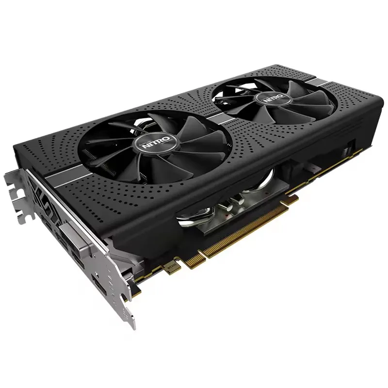 Competitive Price Sapphire RX580 8GB Nitro+ Vga Card RX 580 RX 590 8GB Gpu Graphics Card For PC